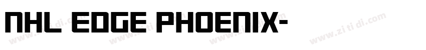 NHL Edge Phoenix字体转换